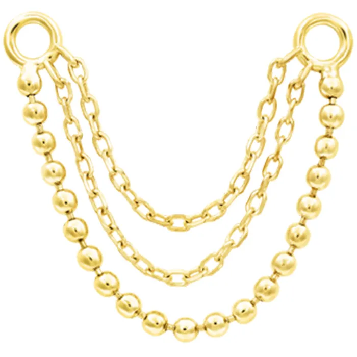 Quinn Chain Attachment in Gold Junipurr Jewelry Earrings