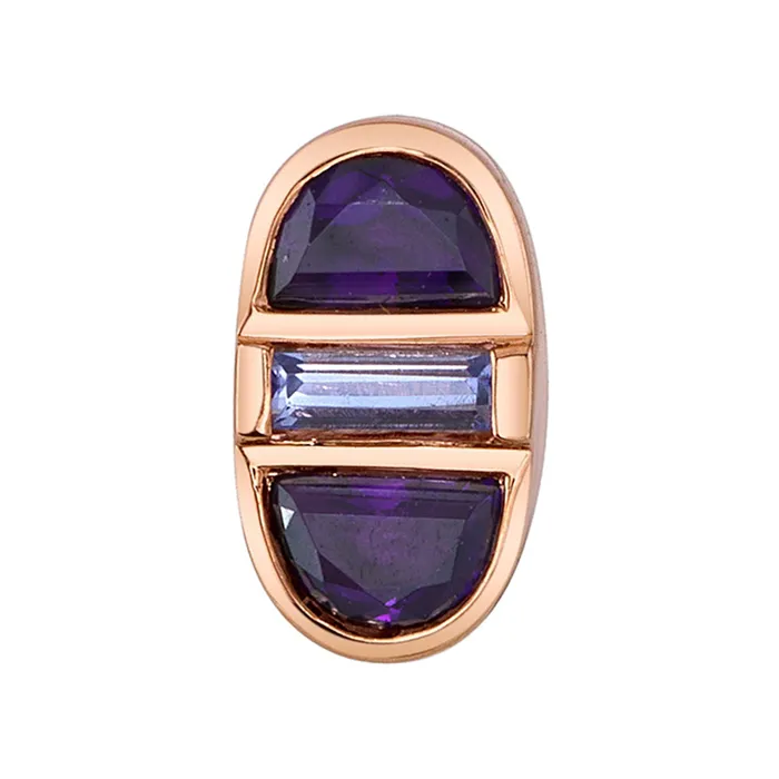 Redshift Threaded End in Gold with Amethyst Tanzanite Body Vision BVLA Necklaces Redshift Threaded End in Gold with Amethyst Tanzanite Body Vision BVLA Necklaces