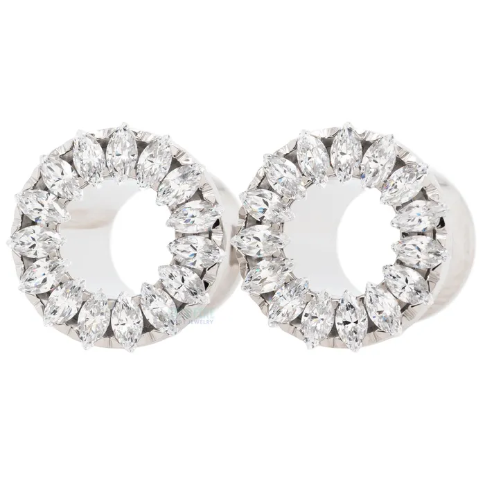 Rings Anatometal Marquise Eyelets with BrilliantCut Gems Lavender