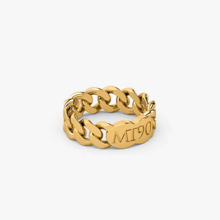 Rings CUBAN RING GOLD More Than 90