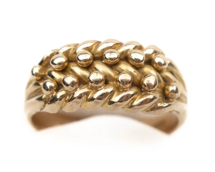 Rings Isadoras A Edwardian 18KT Braided Keeper Ring