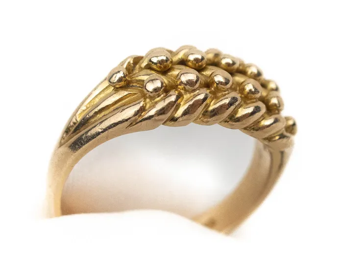 Rings Isadoras A Edwardian 18KT Braided Keeper Ring Rings Isadoras A Edwardian 18KT Braided Keeper Ring