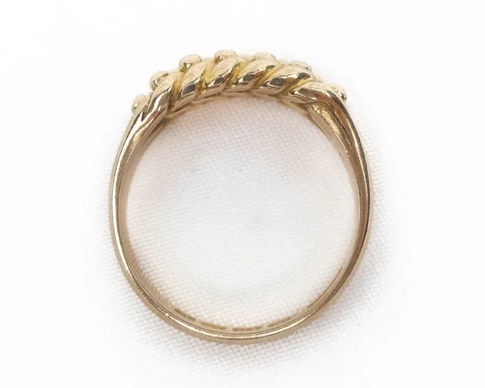 Rings Isadoras A Edwardian 18KT Braided Keeper Ring Rings Isadoras A Edwardian 18KT Braided Keeper Ring