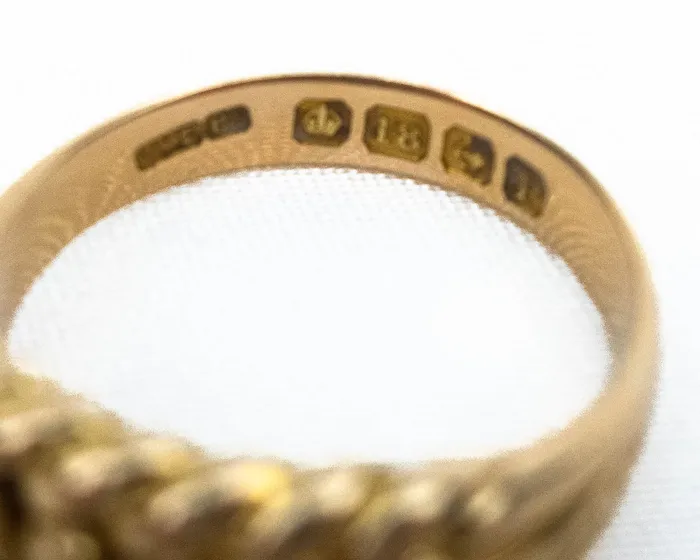 Rings Isadoras A Edwardian 18KT Braided Keeper Ring Rings Isadoras A Edwardian 18KT Braided Keeper Ring