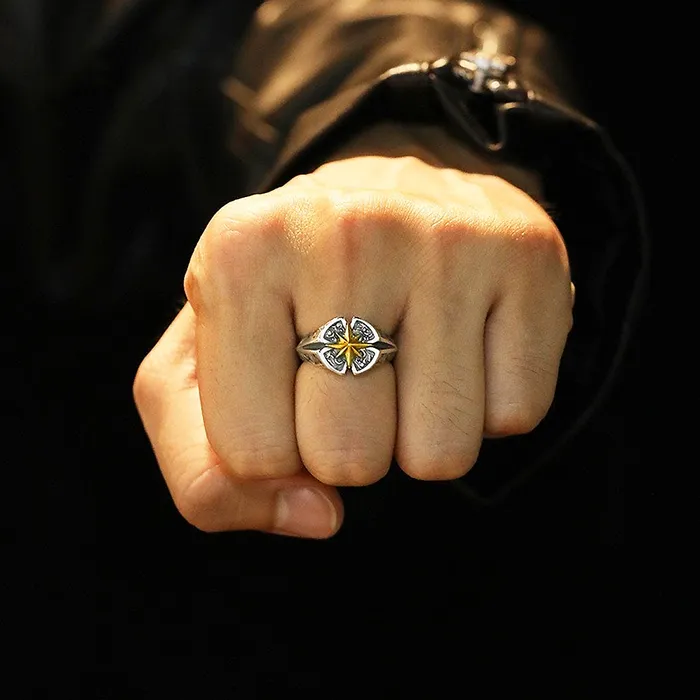 Rings Polaris Retro Mens Adjustable Ring Free