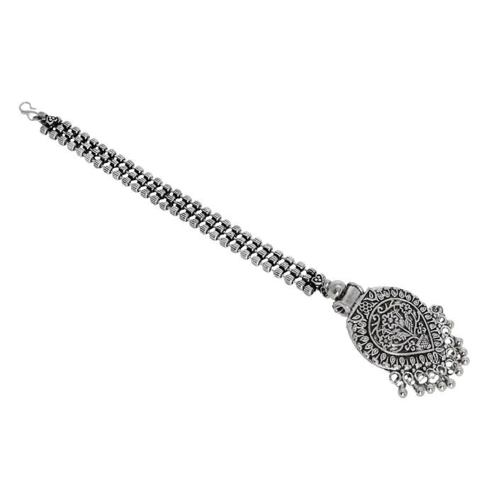 Rings Teejh Teejh Adeela Silver Oxidised Maang Tika Rings Teejh Teejh Adeela Silver Oxidised Maang Tika