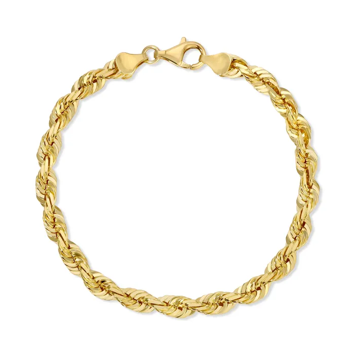 Saints Gold Co Bracelets 60MM Rope Bracelet Diamond Cut