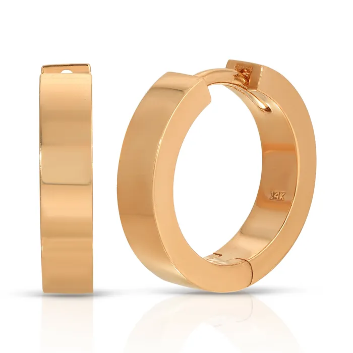 Saints Gold Earrings 25MM Legacy Hoops Plain Saints Gold Earrings 25MM Legacy Hoops Plain