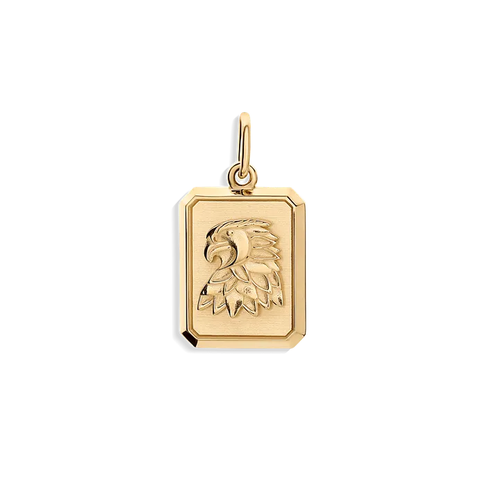 Solid Gold 14k Gold Hawk Smooth Earrings