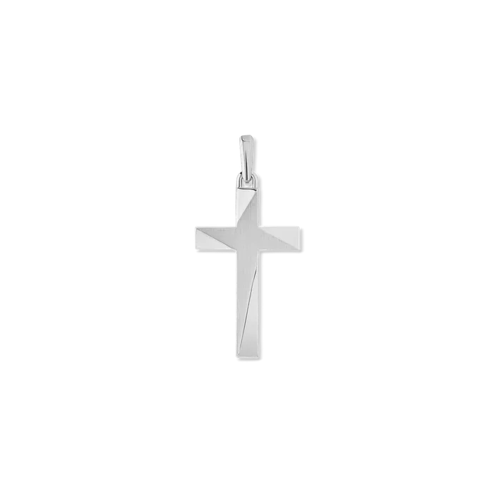 Solid Gold Necklaces 14k White Gold Cross