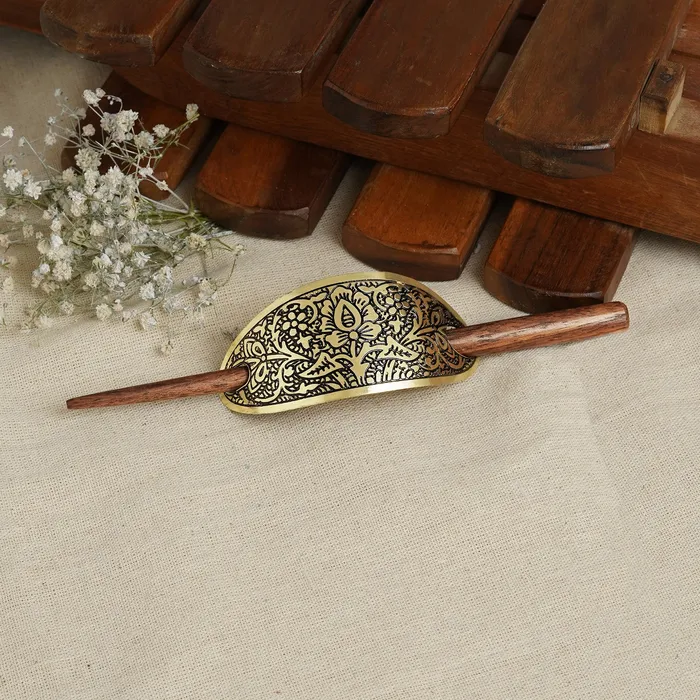 Teejh Earrings Teejh Akanksha old lossy Bun Stick