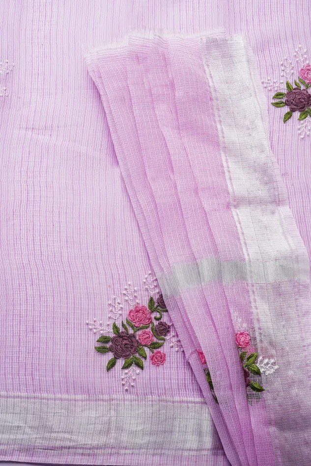 Teejh Earrings Teejh Ishika Kota Embroidered Saree