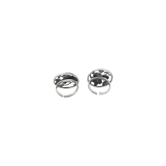 Teejh Rings Teejh Daar Silver Oxidised Toe Rings