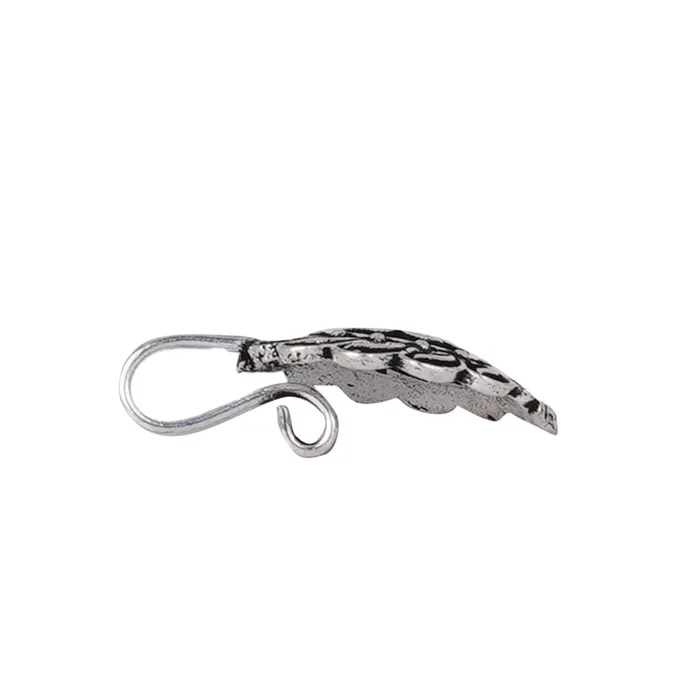 Teejh Rings Teejh Durva Silver Oxidised Nose Pin