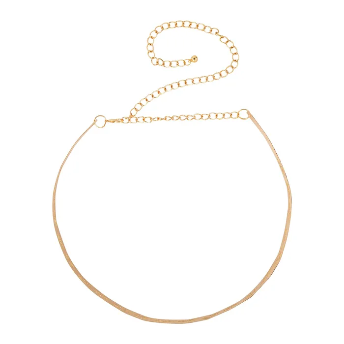Teejh Rings Teejh Izumi Floral Gold Mettalic Belt