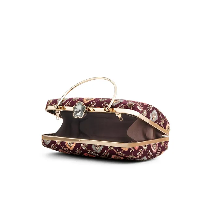Teejh Sariyat Threadwork Clutch Teejh Earrings