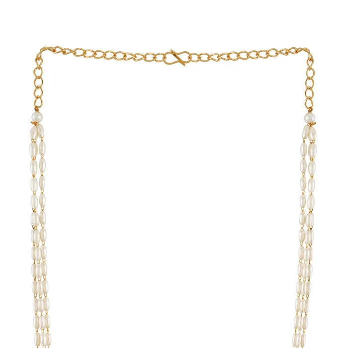Teejh Teejh Motif Gold and Pearl Chain necklace Necklaces