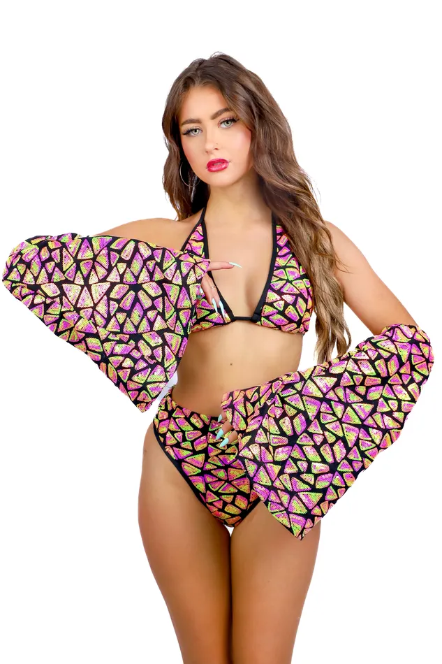 THE LUMI SHOP Earrings Citrus Watermelon Disco Aura Set 3 pc