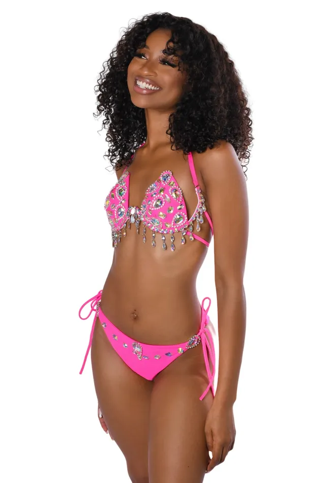 THE LUMI SHOP Earrings Hot Pink Fantasy Rhinestone Set