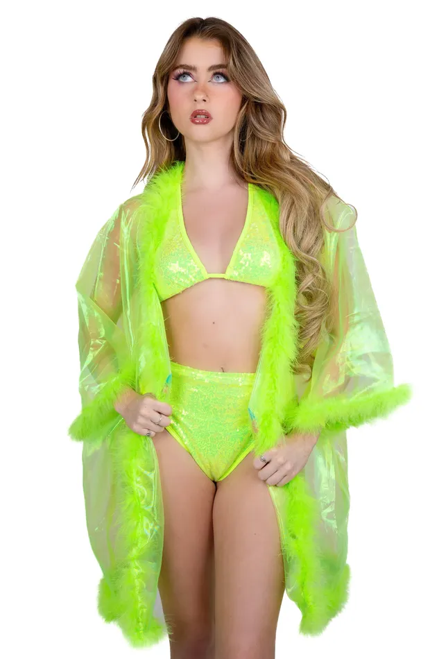 THE LUMI SHOP FULL OUTFIT Neon Green Angel Necklaces