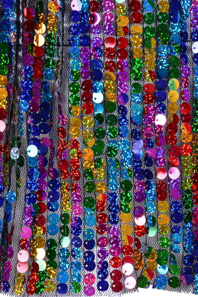 THE LUMi SHOP Mini Sequin Skirt Rainbow Earrings