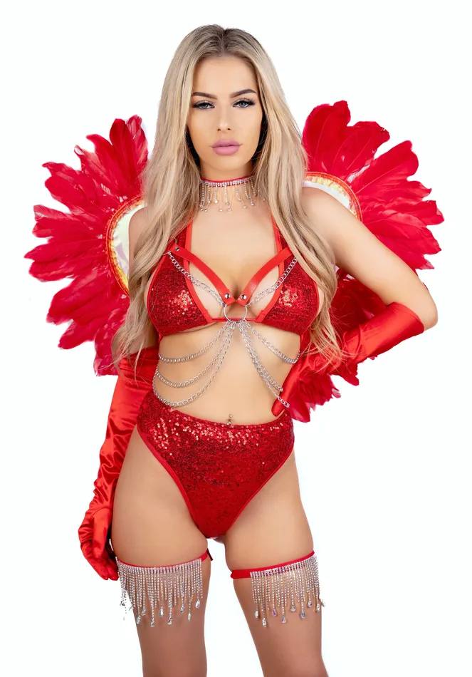 THE LUMI SHOP Necklaces Red Phoenix Wings THE LUMI SHOP Necklaces Red Phoenix Wings