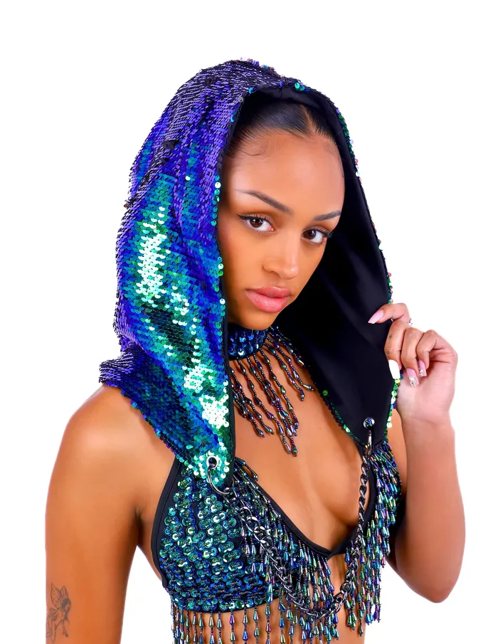 THE LUMI SHOP Rings Forest Sequin Hood