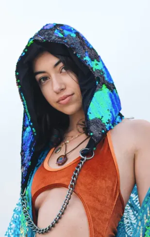THE LUMI SHOP Rings Forest Sequin Hood
