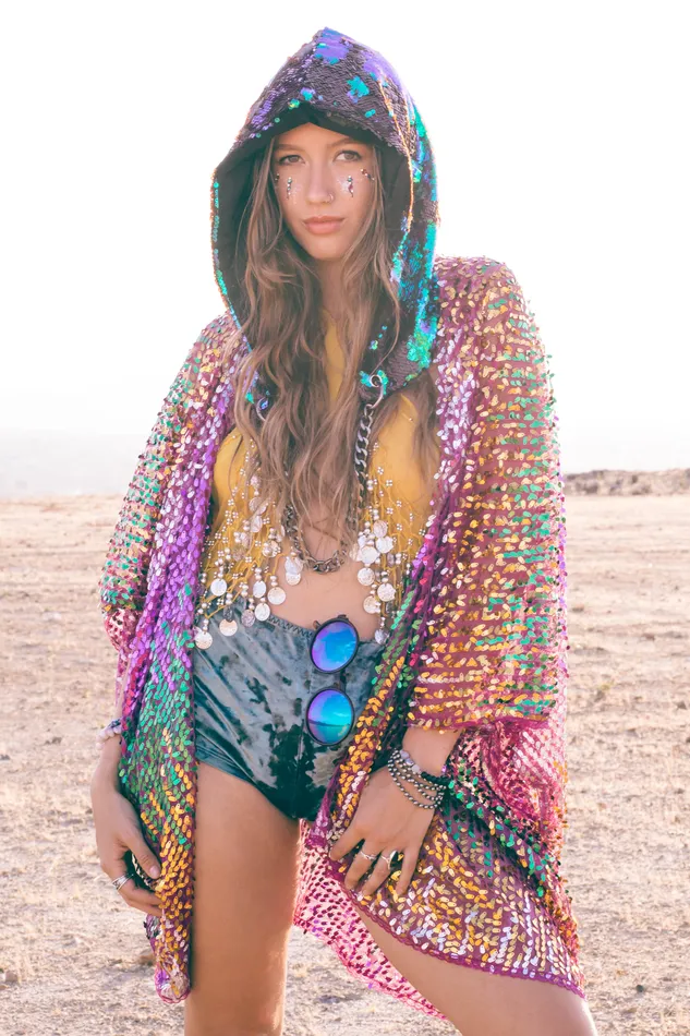 THE LUMI SHOP Rings Forest Sequin Hood