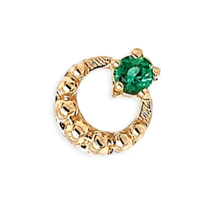 threadless Bewitch Pin in Gold with Gemstone Tawapa Earrings