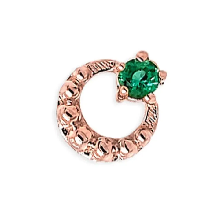 threadless Bewitch Pin in Gold with Gemstone Tawapa Earrings
