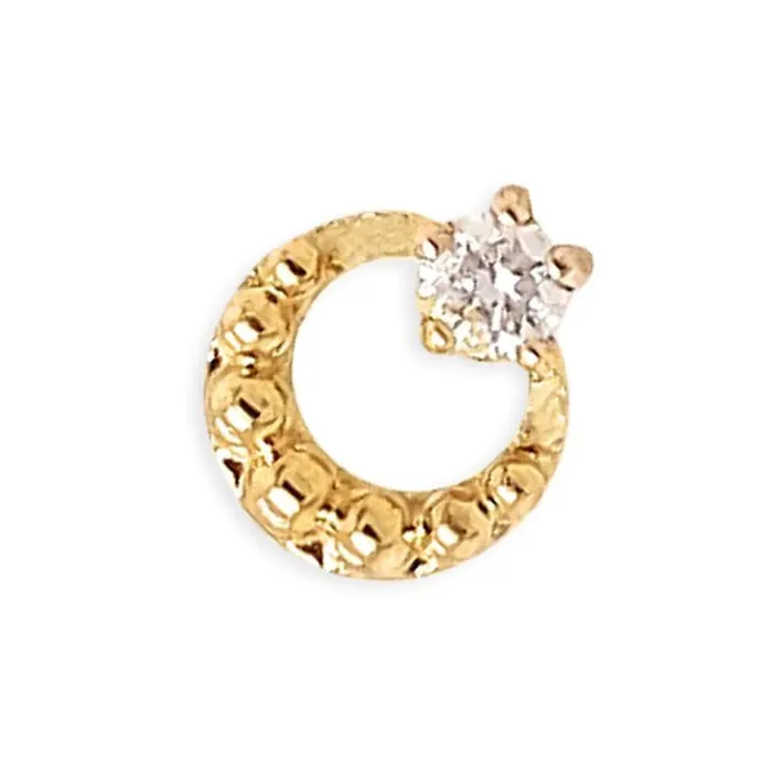 threadless Bewitch Pin in Gold with Gemstone Tawapa Earrings