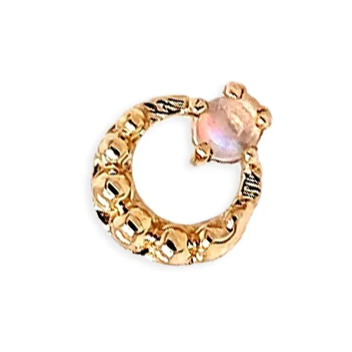 threadless Bewitch Pin in Gold with Gemstone Tawapa Earrings