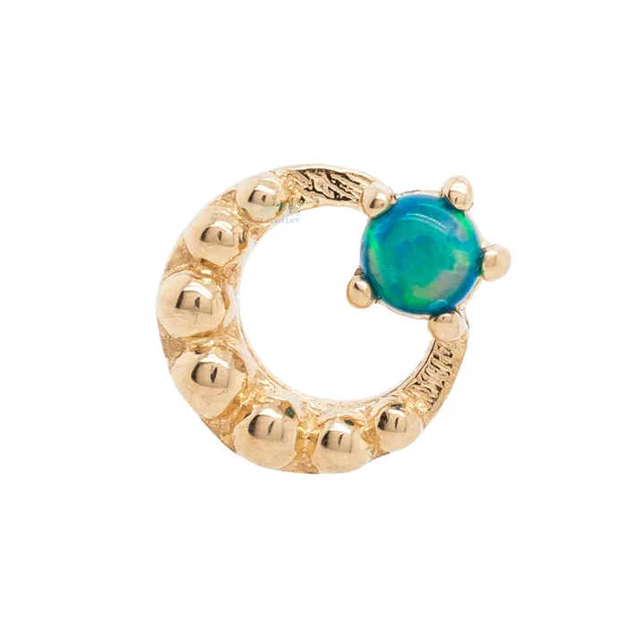 threadless Bewitch Pin in Gold with Gemstone Tawapa Earrings