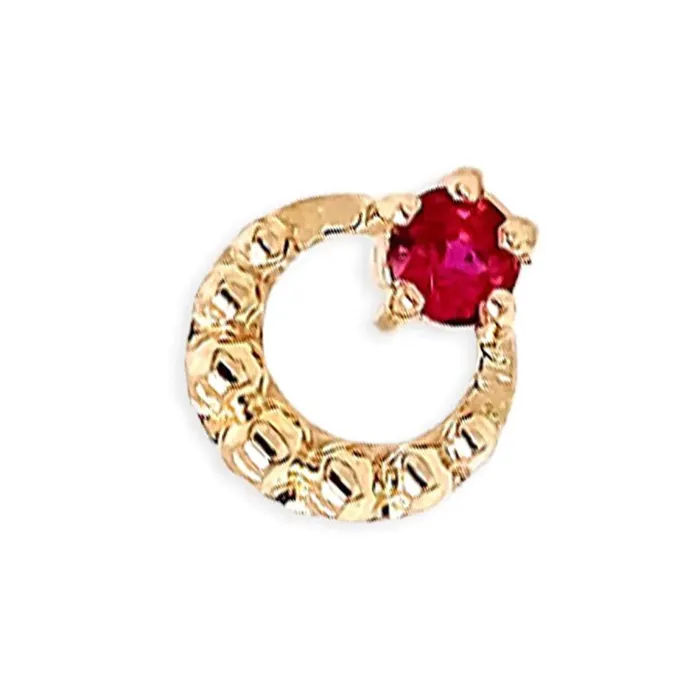 threadless Bewitch Pin in Gold with Gemstone Tawapa Earrings