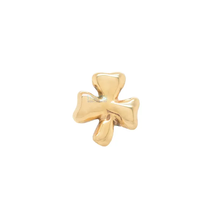 threadless Shamrock Pin in Gold LeRoi Earrings