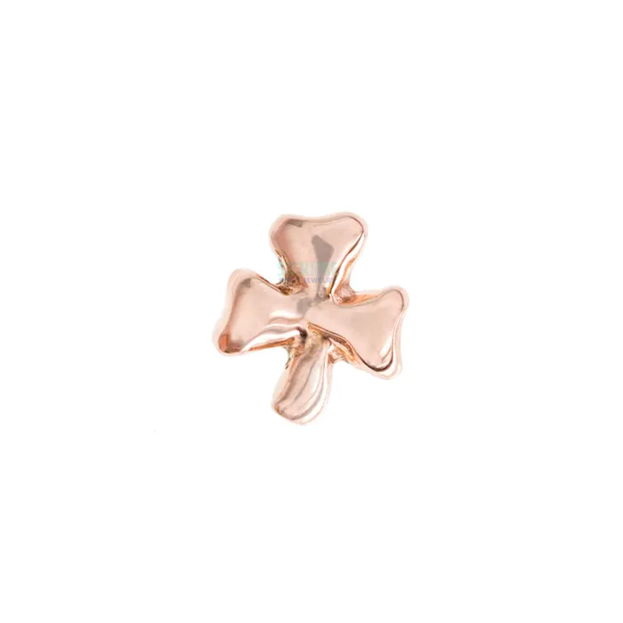 threadless Shamrock Pin in Gold LeRoi Earrings