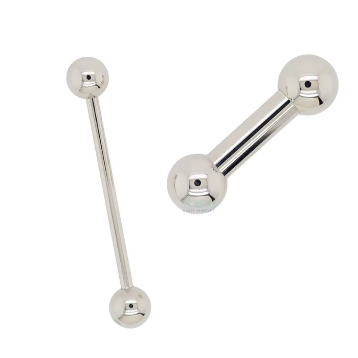 Titanium Straight Barbell 8 ga Anatometal Earrings