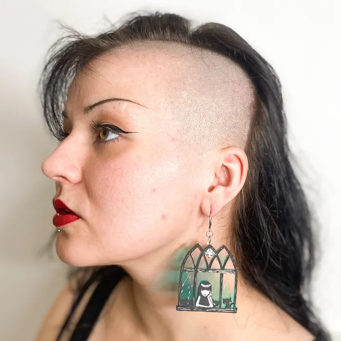 VincaUSA Earrings Emily The Strange Have A Nice Day Ear Hooks