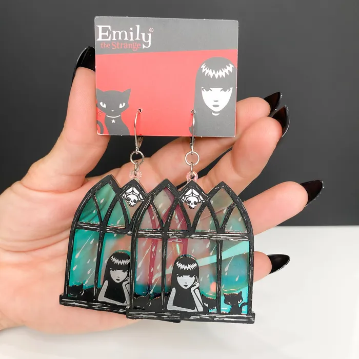 VincaUSA Earrings Emily The Strange Have A Nice Day Ear Hooks
