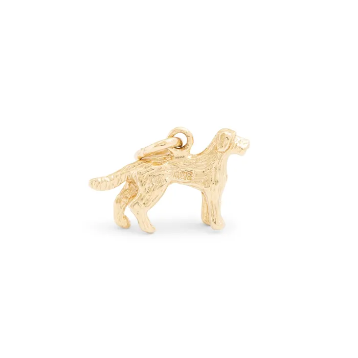 Vintage Earrings Retriever 14K Gold Dog Charm