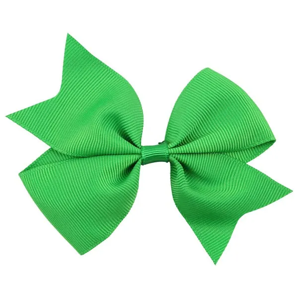01 Necklaces H79 Small Green Bow Hair Clip