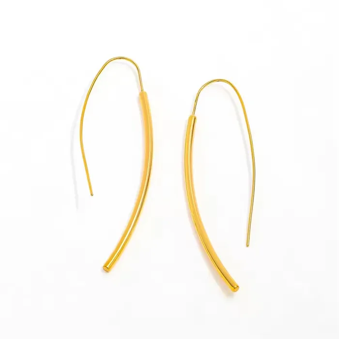 18K GoldFilled Arc Threader Hoop Earrings Jewelvers Earrings 18K GoldFilled Arc Threader Hoop Earrings Jewelvers Earrings