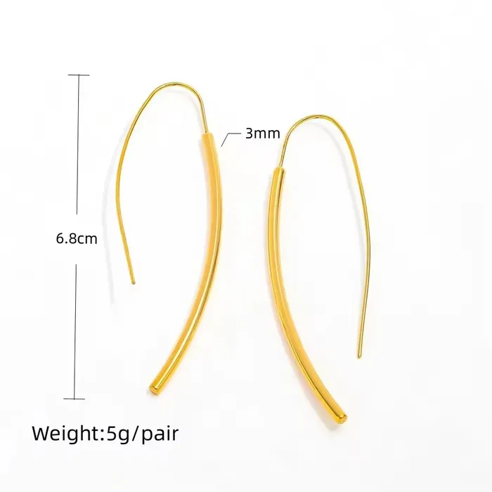18K GoldFilled Arc Threader Hoop Earrings Jewelvers Earrings 18K GoldFilled Arc Threader Hoop Earrings Jewelvers Earrings