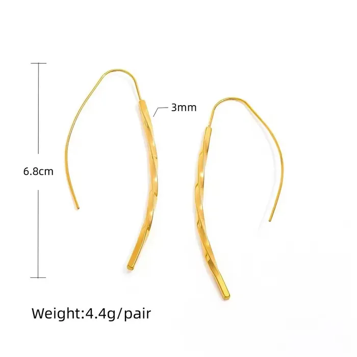 18K GoldFilled Arc Threader Hoop Earrings Jewelvers Earrings 18K GoldFilled Arc Threader Hoop Earrings Jewelvers Earrings