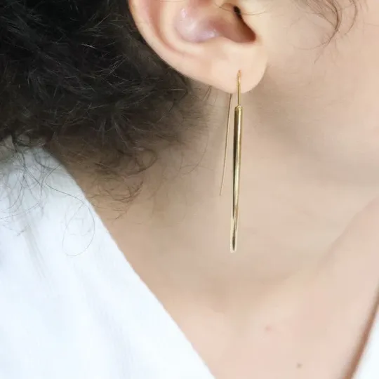 18K GoldFilled Arc Threader Hoop Earrings Jewelvers Earrings 18K GoldFilled Arc Threader Hoop Earrings Jewelvers Earrings