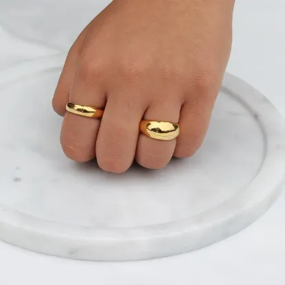 18K GoldFilled Bold Ring For Women Jewelvers Rings 18K GoldFilled Bold Ring For Women Jewelvers Rings