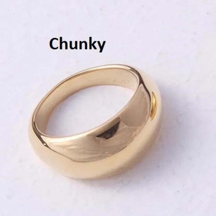 18K GoldFilled Bold Ring For Women Jewelvers Rings 18K GoldFilled Bold Ring For Women Jewelvers Rings