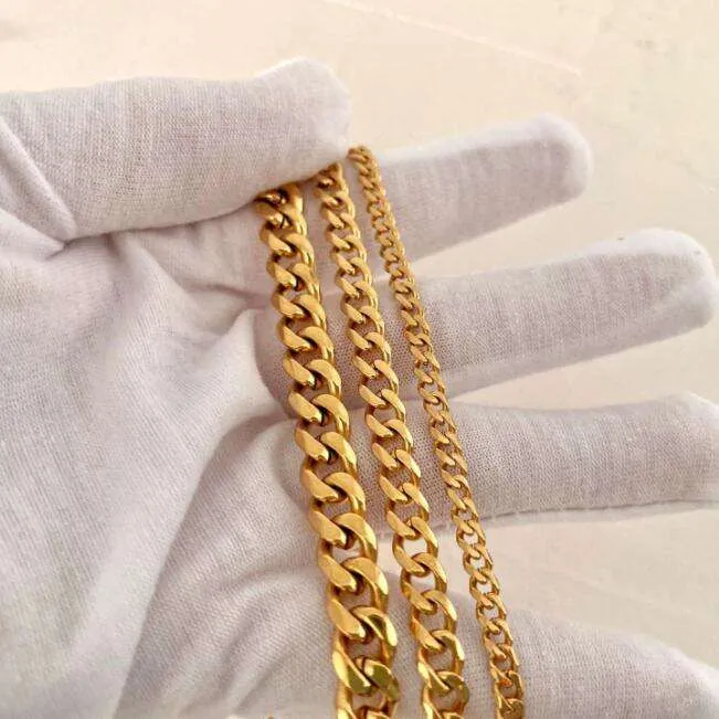 18K Gold Filled Cuban link Chain for Men and Women Rio Jewelvers Necklaces 18K Gold Filled Cuban link Chain for Men and Women Rio Jewelvers Necklaces