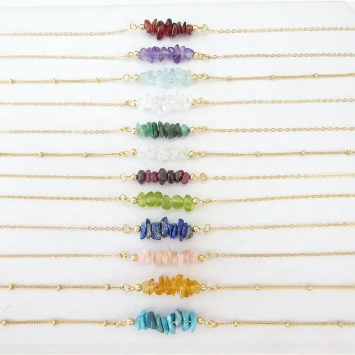 18K GoldFilled Natural Healing Crystal Stone Necklace Jewelvers Necklaces 18K GoldFilled Natural Healing Crystal Stone Necklace Jewelvers Necklaces